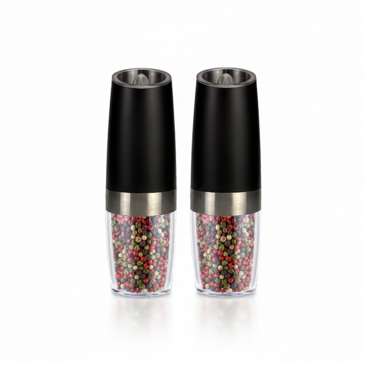 Salt Pepper Grinder Electric Gravity Adjustable Set