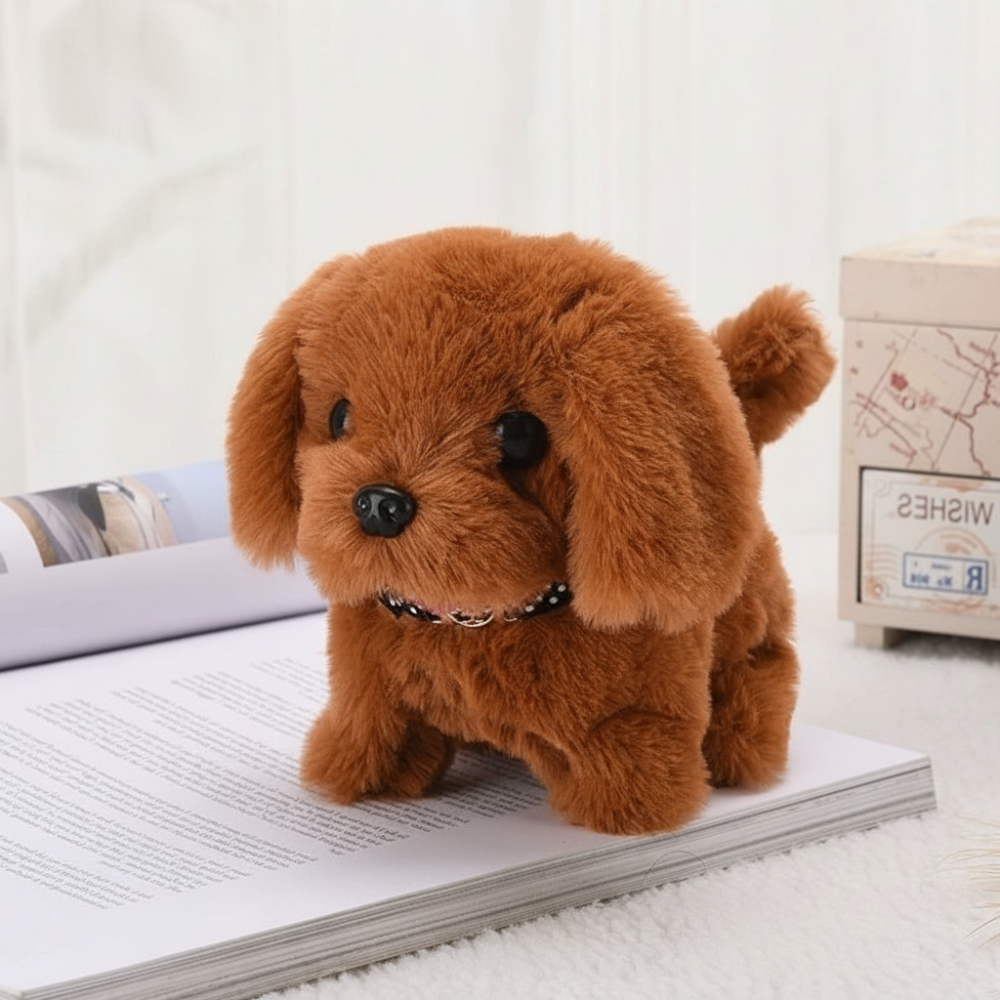 Plush Dog Toy Realistic Moving Sound Interactive Toy