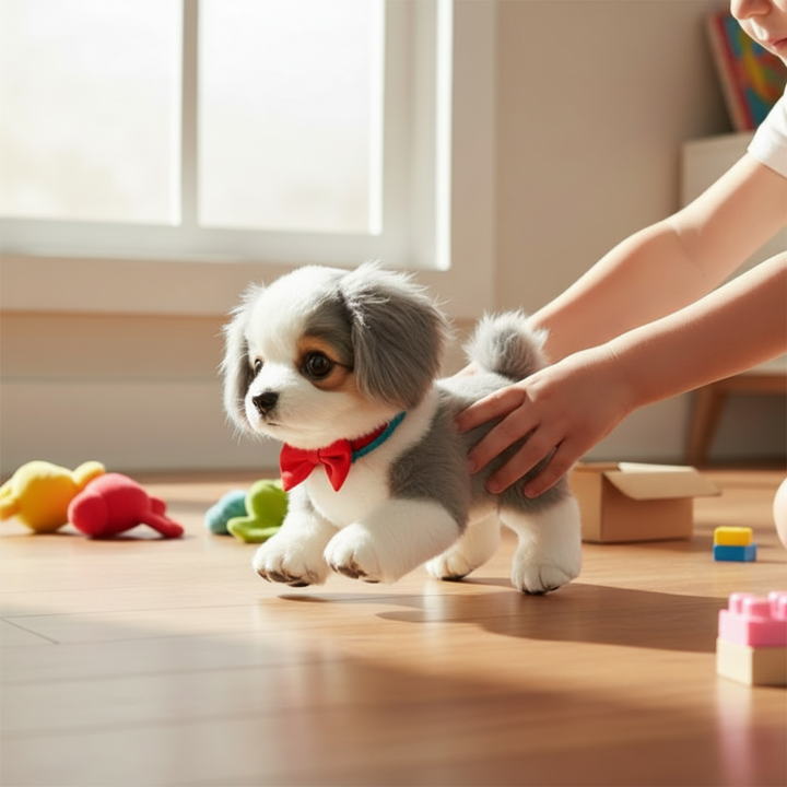 Plush Puppy Toy Interactive Dog Realistic Moving Soft