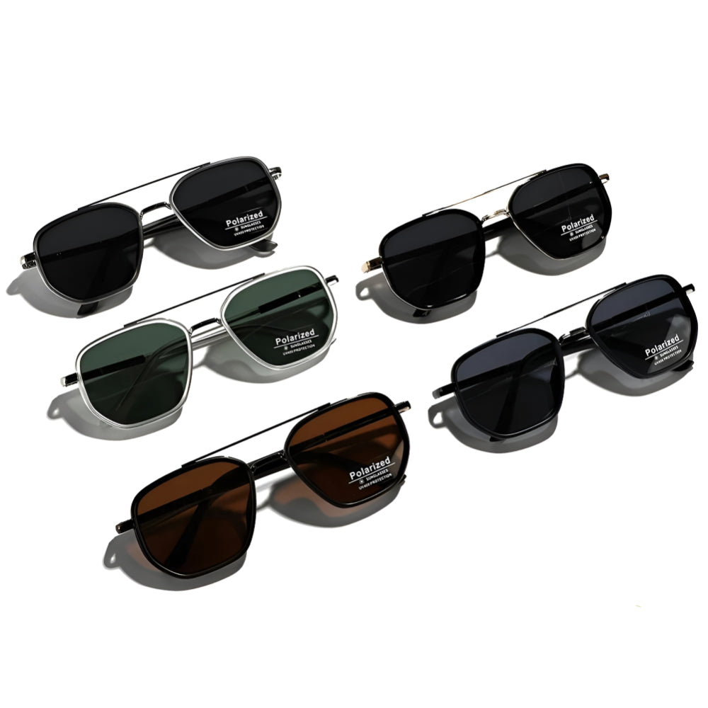 Polarized Sunglasses Retro Square UV Protection Wristbands