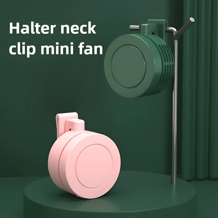 Portable Fan Mini Clip Neck Fan Adjustable Foldable