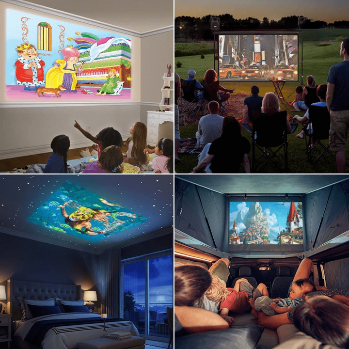 Portable Projector Mini WIFI 6 1080p Projector HDMI