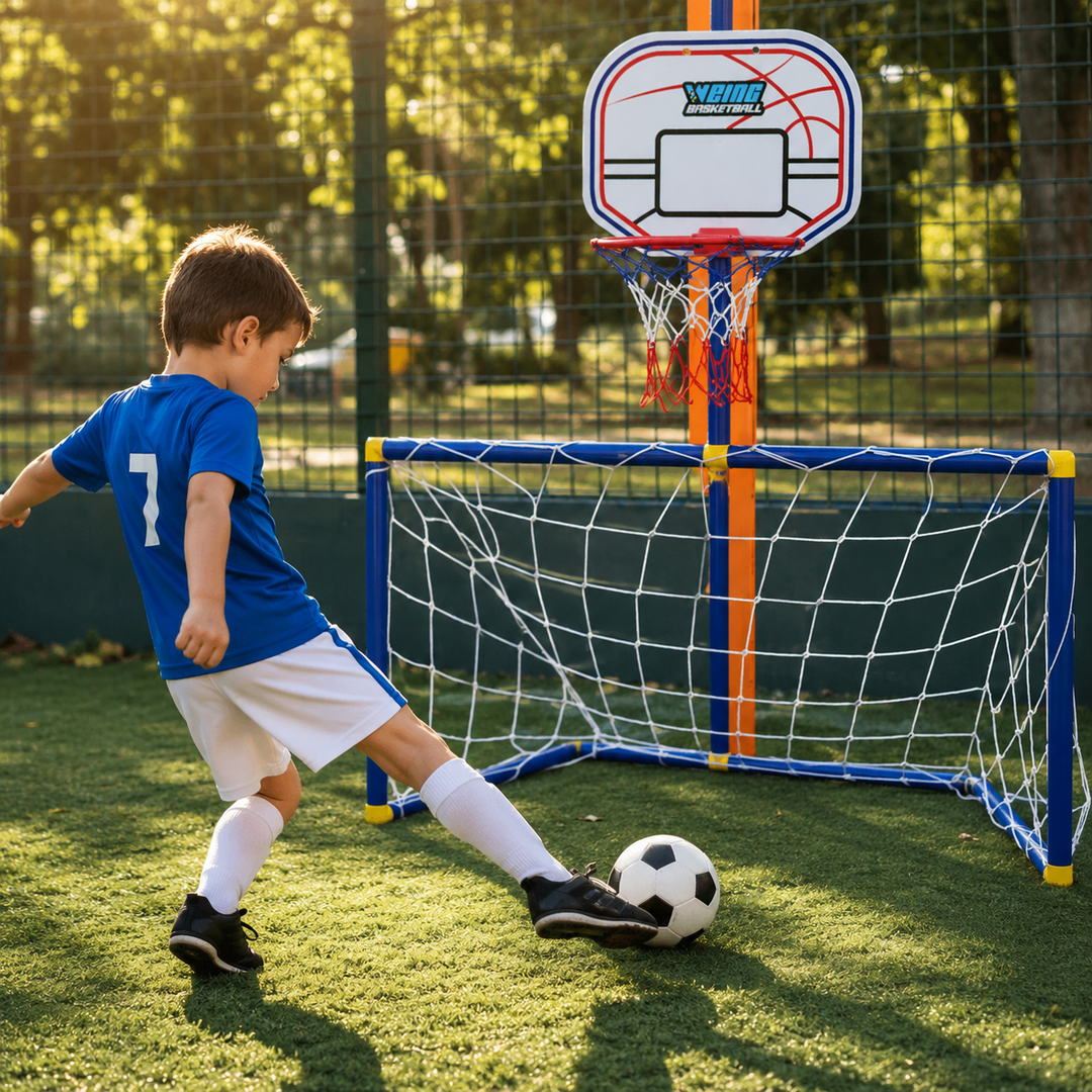 Portable Soccer Goal Basketball Toy Outdoor Sports