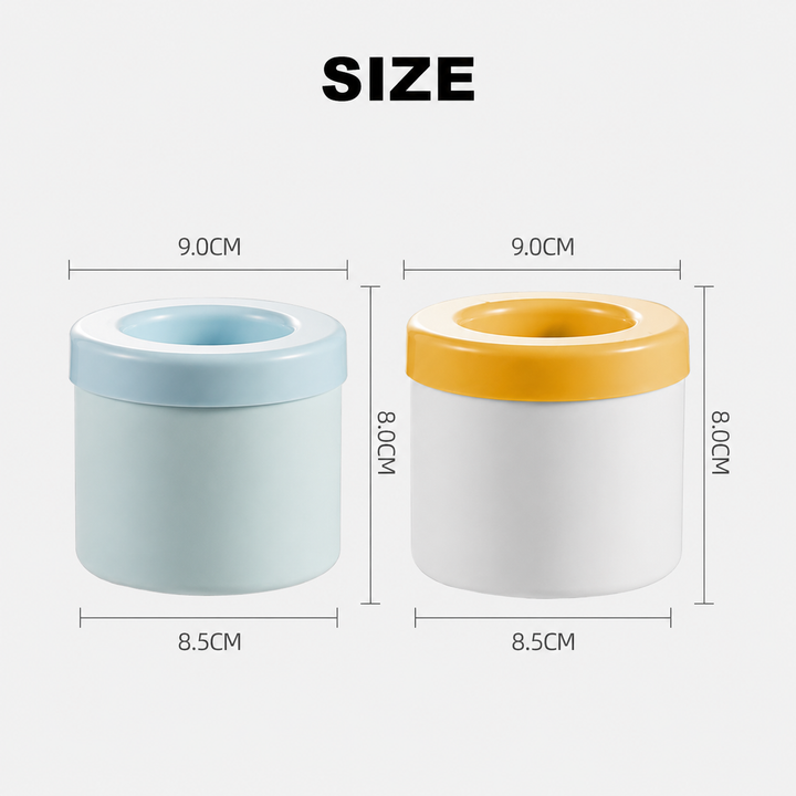 Portable Ice Maker Tray Compact Stackable Lidded