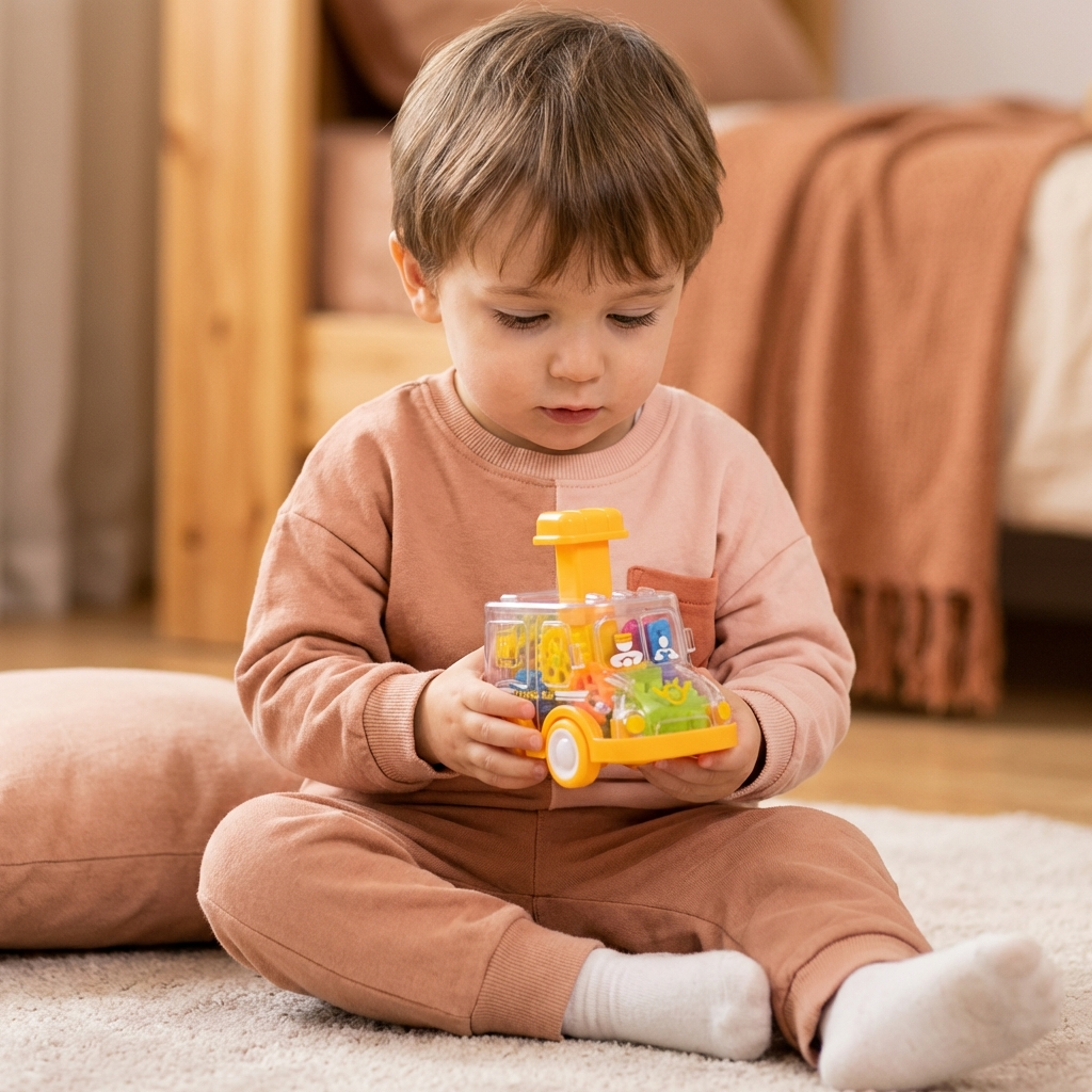 Gear Mechanism Push Go Toy Cars Kids colourful Educational