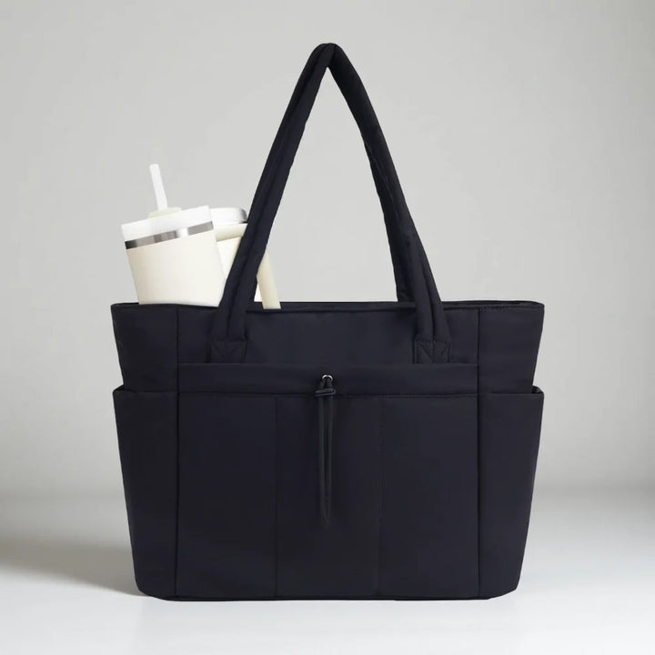 Womens Tote Bag Quilted Puffer Laptop Sleeve Travel Organizer