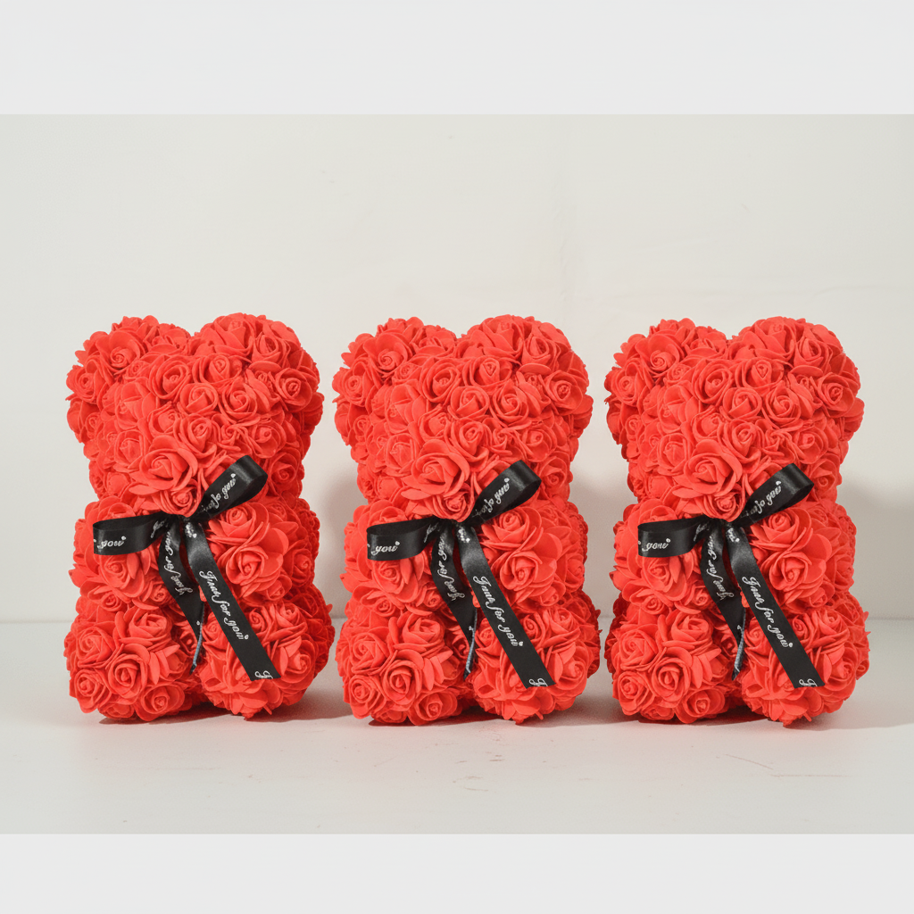 Artificial Flower Rose Bear Foam Valentine’s Gift