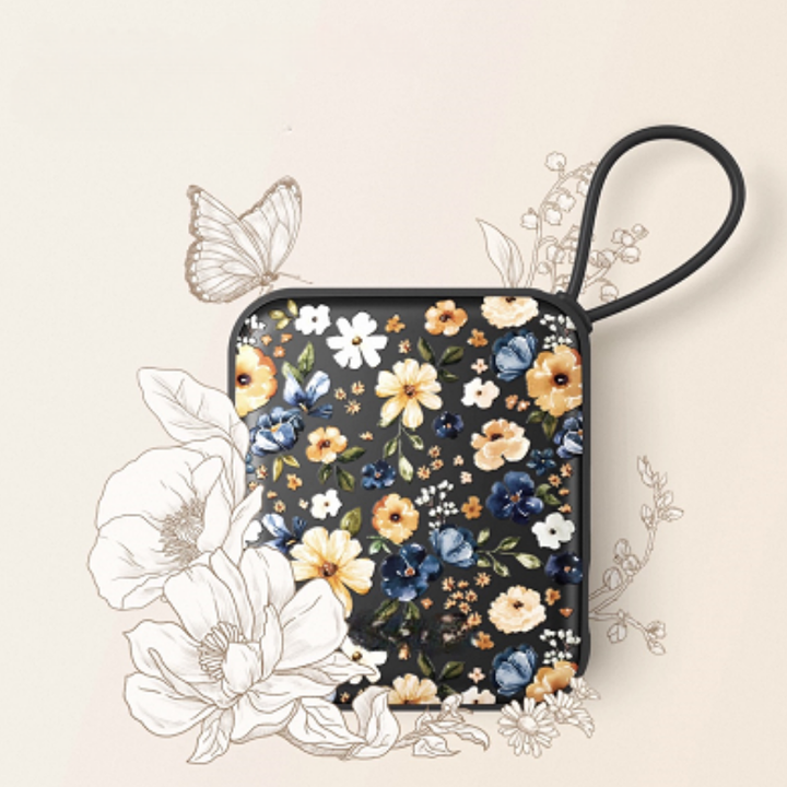 Hand Warmer Electric Rechargeable Portable Pocket Heater Floral