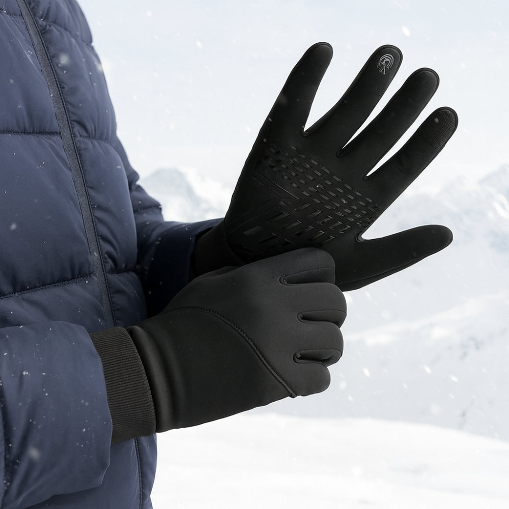 Winter Thermal Gloves Touchscreen Outdoor Grip Design