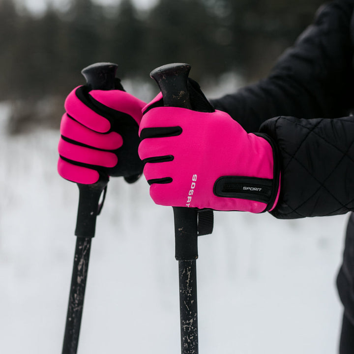 Winter Thermal Gloves Touchscreen Outdoor Grip Design