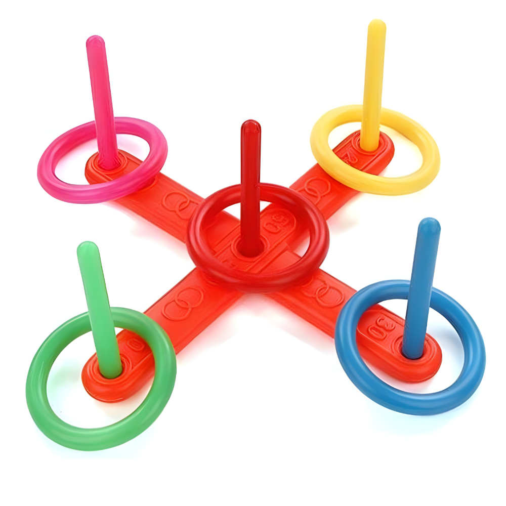 Ring Toss Outdoor Game Portable Family Party Set