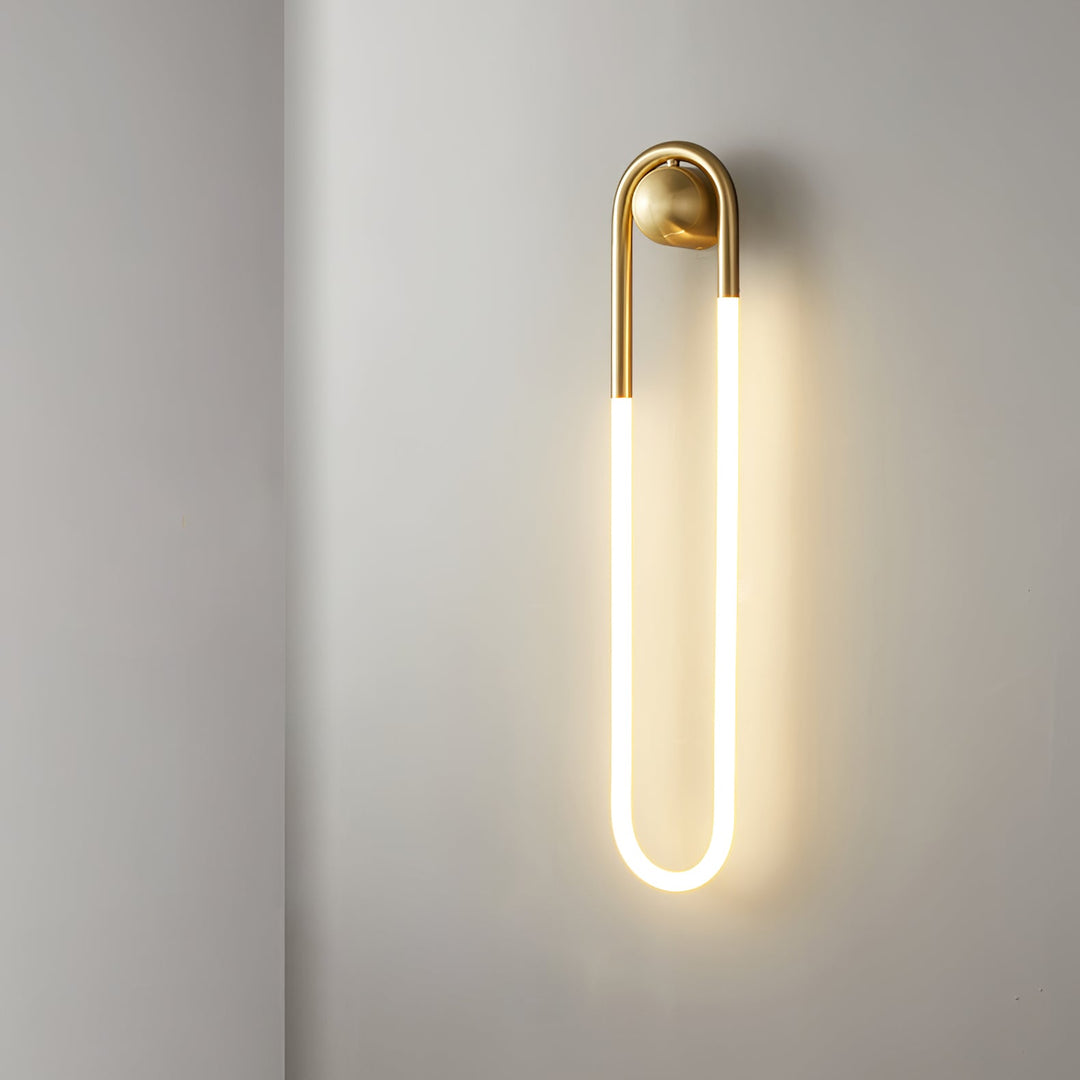 Modern LED Wall Light | Brass &amp; Black Minimalist Wall Lamp