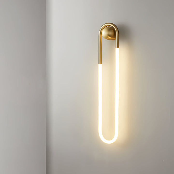 Modern LED Wall Light | Brass &amp; Black Minimalist Wall Lamp
