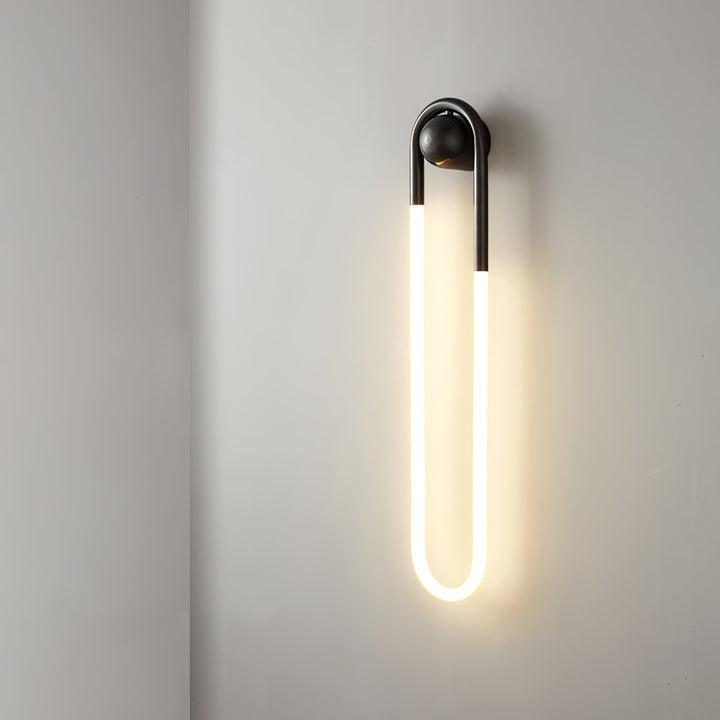 Modern LED Wall Light | Brass &amp; Black Minimalist Wall Lamp