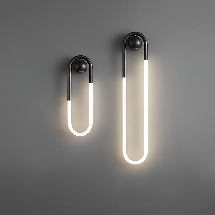 Modern LED Wall Light | Brass &amp; Black Minimalist Wall Lamp