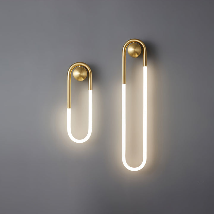 Modern LED Wall Light | Brass &amp; Black Minimalist Wall Lamp