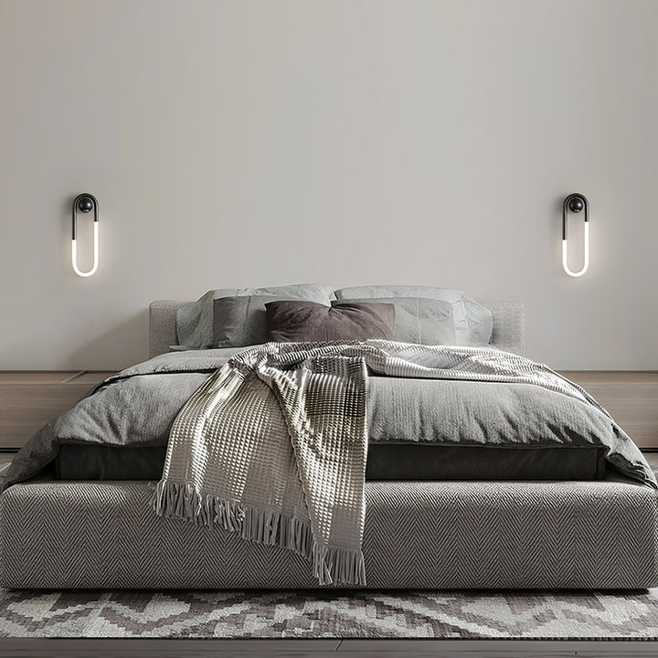 Modern LED Wall Light | Brass &amp; Black Minimalist Wall Lamp