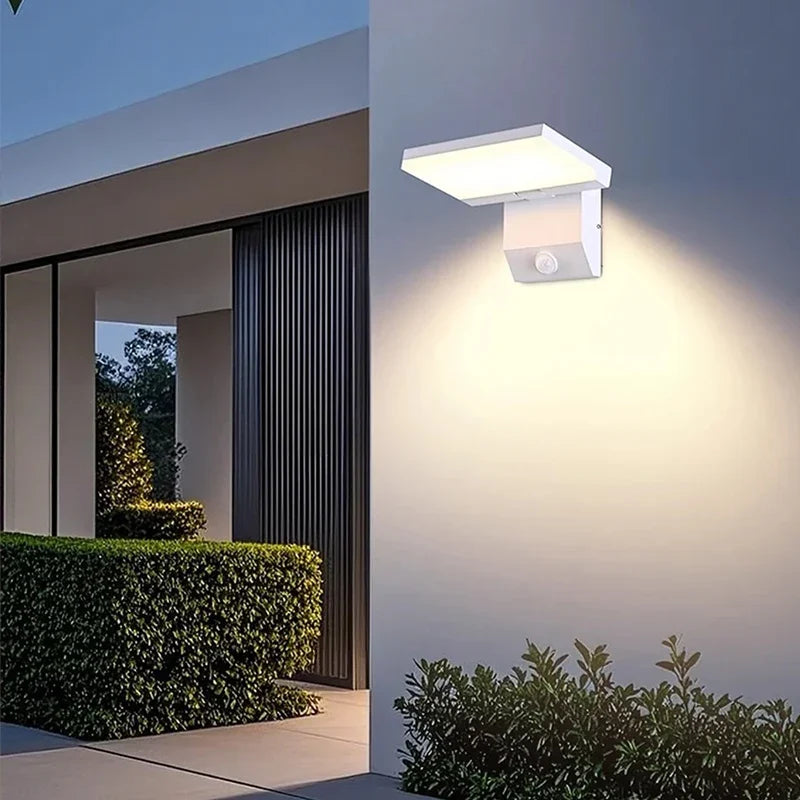 LumiFold Outdoor Wall Light | IP65 Waterproof &amp; Motion Sensor Option