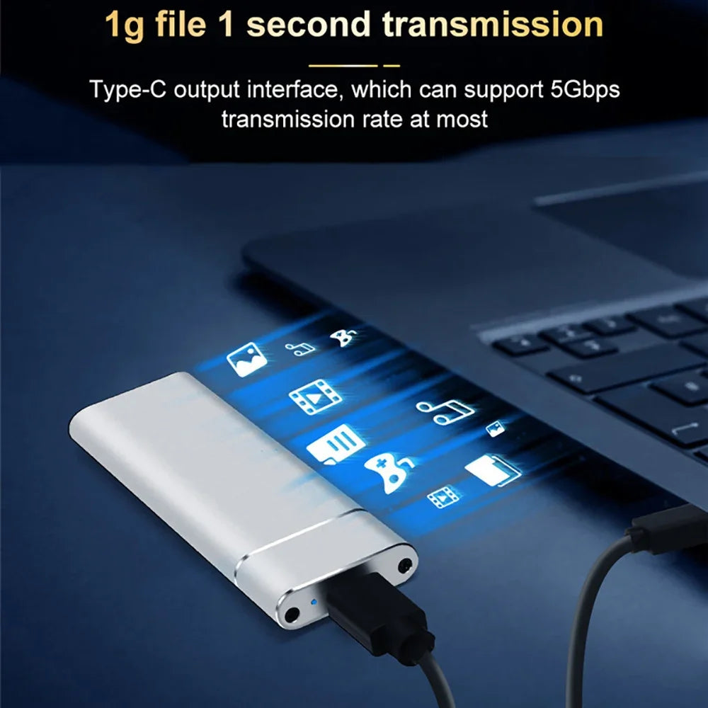 External Hard Drive Portable SSD M.2 USB 3.1 Enclosure Case