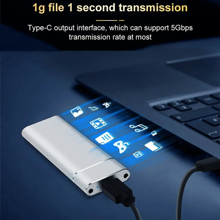 External Hard Drive Portable SSD M.2 USB 3.1 Enclosure Case