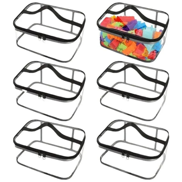 Transparent Mesh Toy Storage Bag | Large Capacity Organizer for Toys, Puzzles &amp; Building Blocks