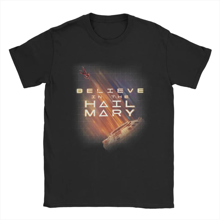 T Shirt Graphic Funny Space Design Project Rocky Casual Tee