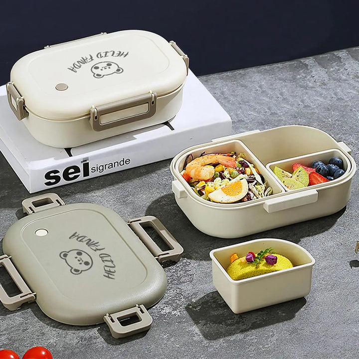 FreshMate | Portable Bento Lunch Box | Leak-Proof with 3 Compartments