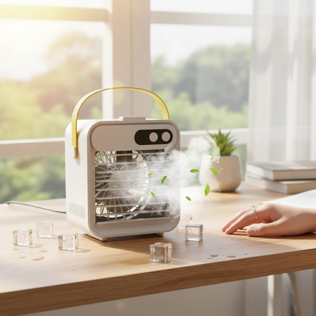 Portable Air Conditioner Mini Mist Humidifier Cooling Fan