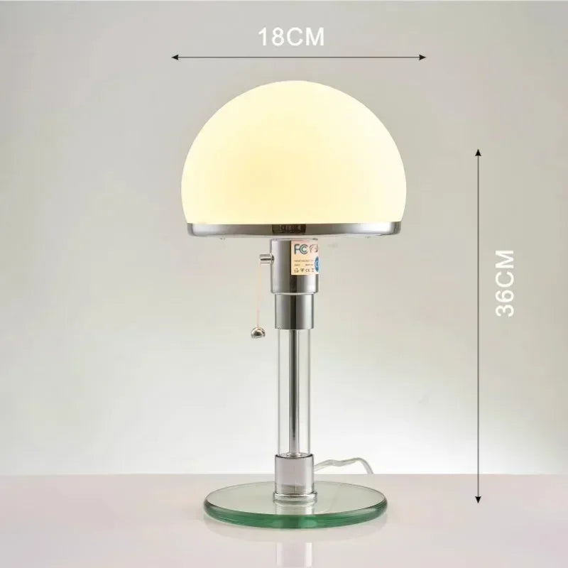 Wilhelm Bauhaus Table Lamp | Designer Nordic Glass Lamp