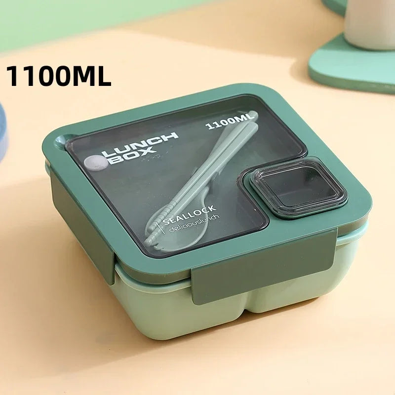 BentoGo Lunch Box | Portable Leak-Proof Bento with Cutlery – Microwave &amp; Dishwasher Safe