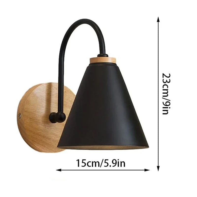 Nordic Beam | Scandinavian Wood &amp; Iron Wall Light