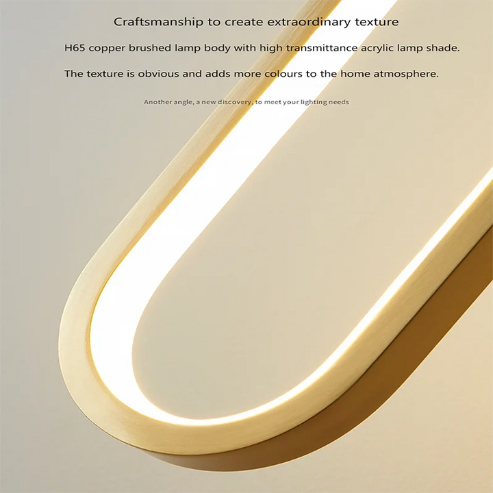 Modern Minimalist LED Pendant Light | Gold &amp; Black Hanging Lamp for Bedroom, Dining &amp; Living Spaces