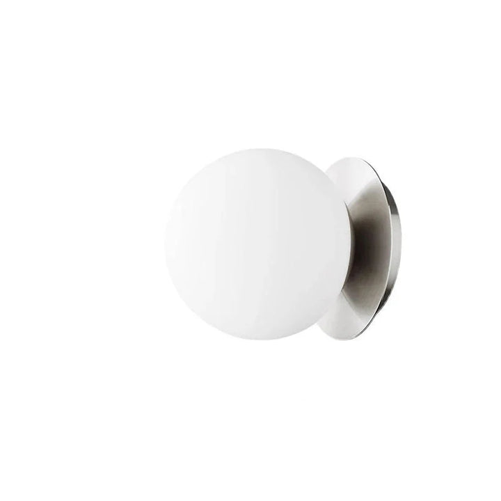Nordic Globe Glass Wall Lamp | Minimalist Modern Bathroom &amp; Bedroom Light