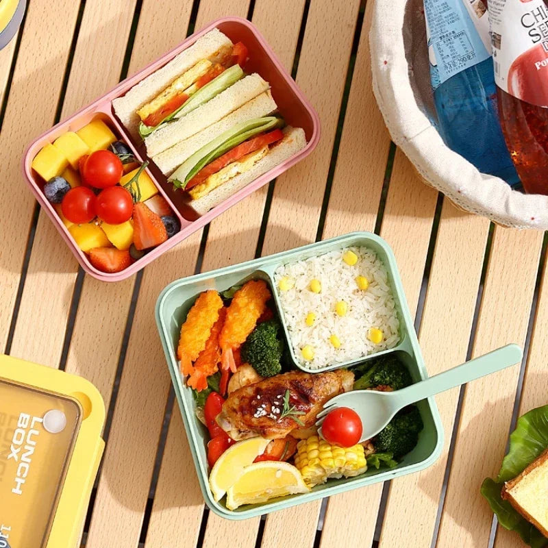 BentoGo Lunch Box | Portable Leak-Proof Bento with Cutlery – Microwave &amp; Dishwasher Safe