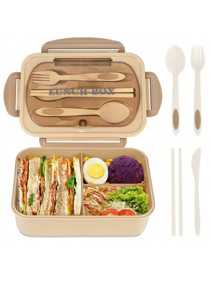 MealMate | Bento Lunch Box with Utensils | 4 Compartments &amp; Leak-Proof Design