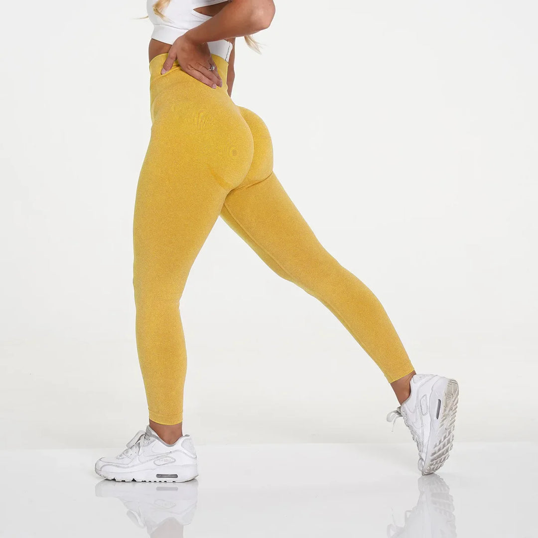 High Waist Pickleball Leggings Seamless Stretch Yoga Trousers