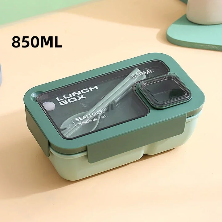 BentoGo Lunch Box | Portable Leak-Proof Bento with Cutlery – Microwave &amp; Dishwasher Safe