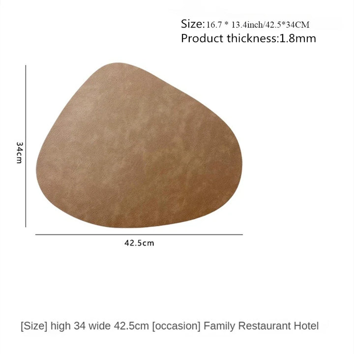NordicDrop | Double-Sided Faux Leather Placemats | Non-Slip &amp; Heat Resistant