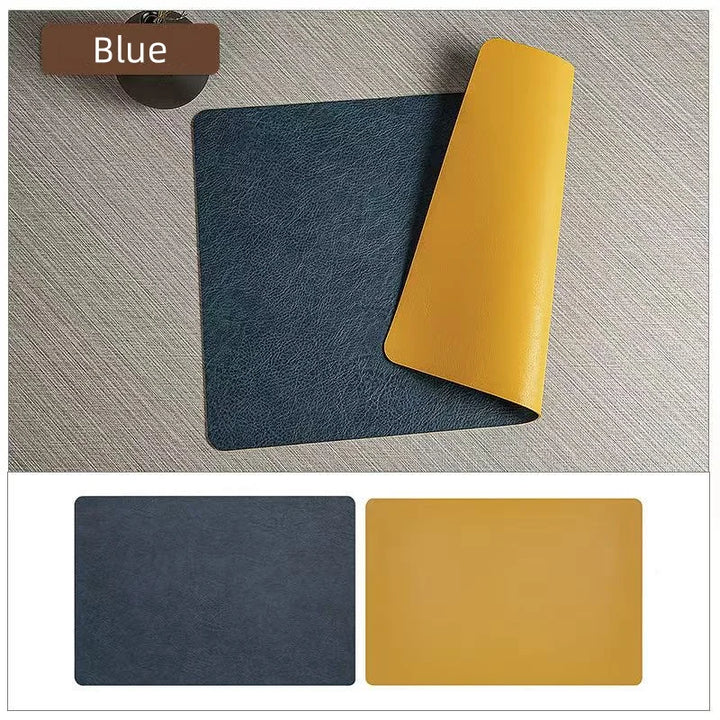 DuoMat | Double-Sided Faux Leather Placemats | Heat Resistant &amp; Waterproof