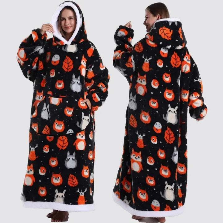 Blanket Hoodie Oversized Wearable Hooded Blanket Adult
