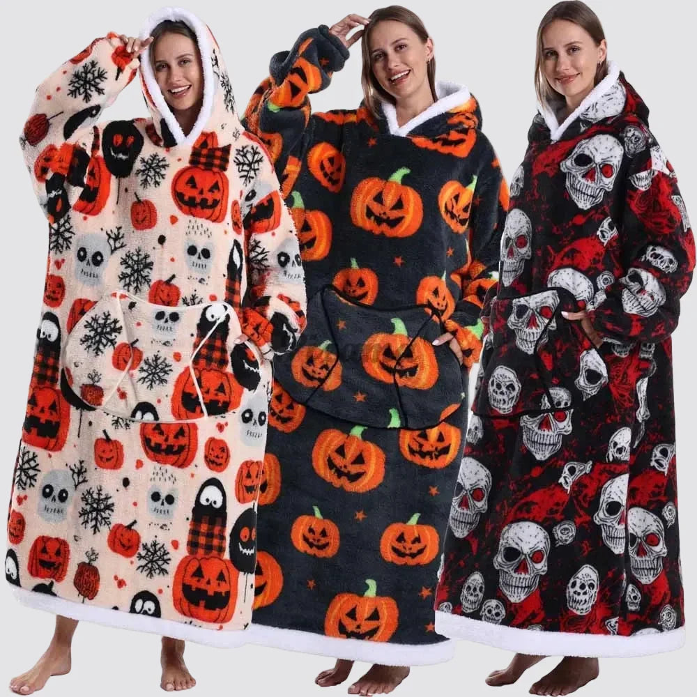 Blanket Hoodie Oversized Wearable Hooded Blanket Adult