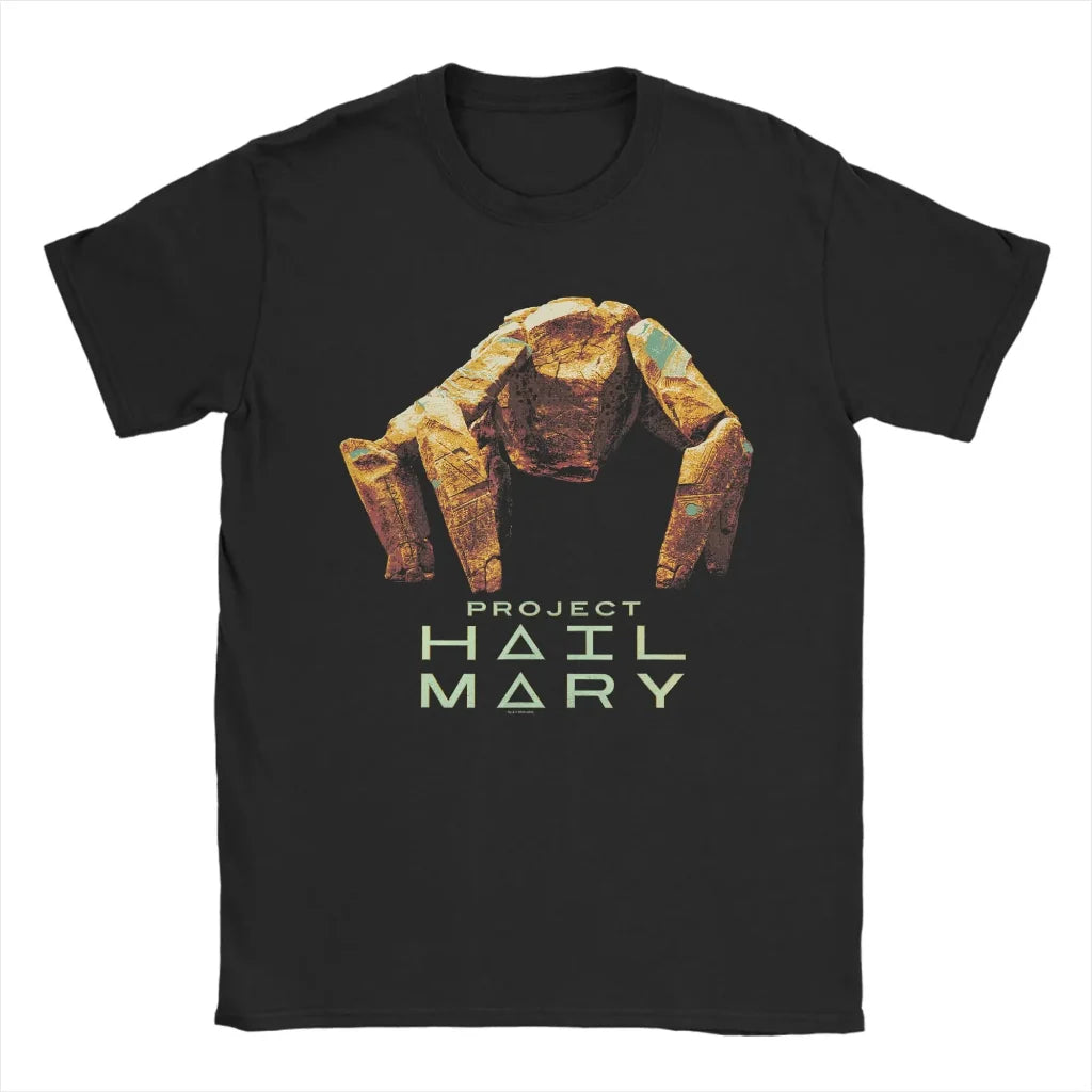 T Shirt Graphic Funny Space Design Project Rocky Casual Tee