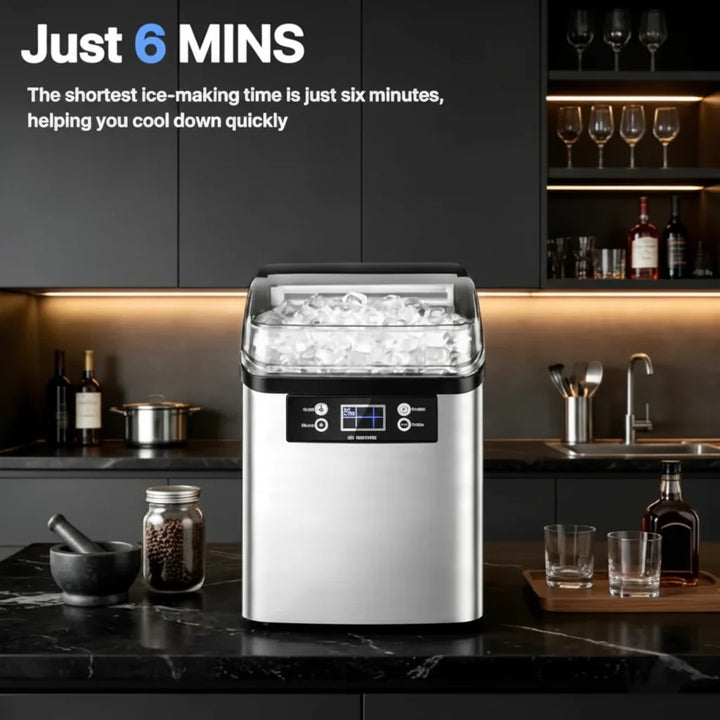 Ice Maker Machine Countertop Automatic Large Capacity Ice Cube Maker