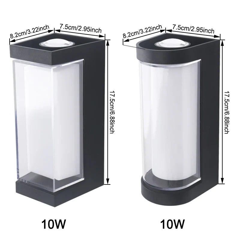 Modern LED Wall Light | Waterproof Up &amp; Down Outdoor Sconce