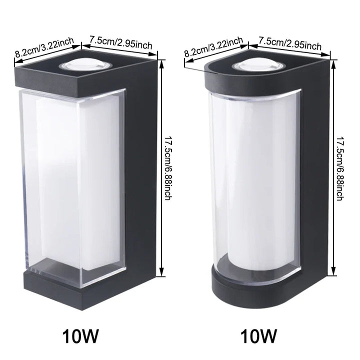 Modern LED Wall Light | Waterproof Up &amp; Down Outdoor Sconce