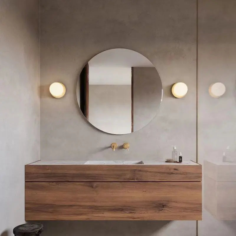 Nordic Globe Glass Wall Lamp | Minimalist Modern Bathroom &amp; Bedroom Light