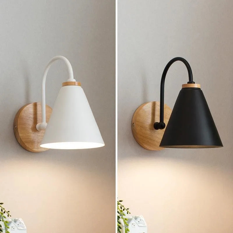 Nordic Beam | Scandinavian Wood &amp; Iron Wall Light