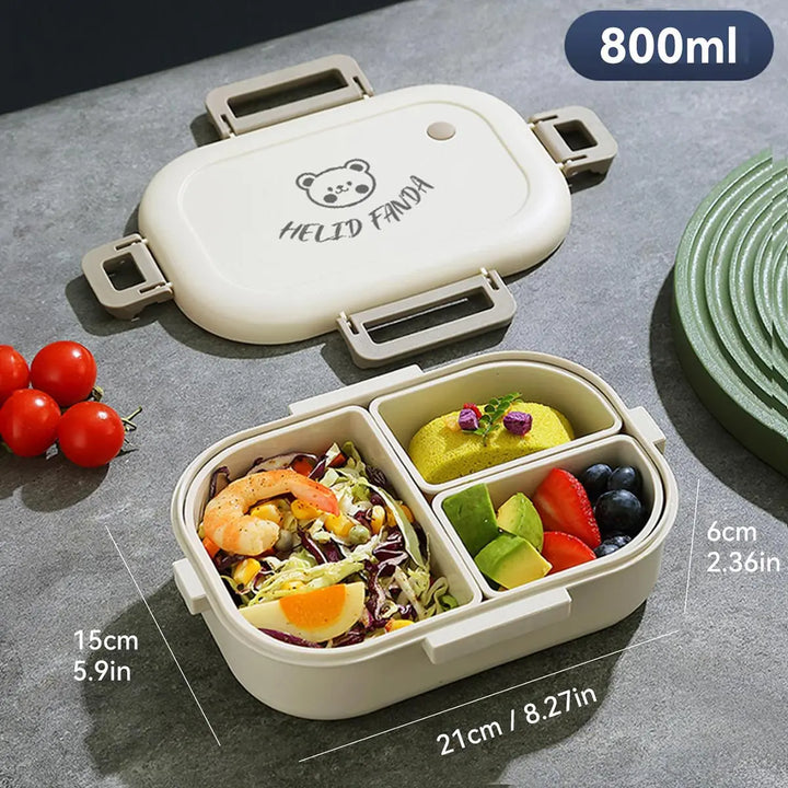FreshMate | Portable Bento Lunch Box | Leak-Proof with 3 Compartments