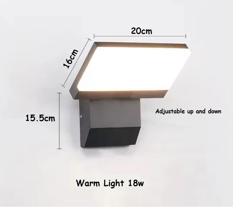 LumiFold Outdoor Wall Light | IP65 Waterproof &amp; Motion Sensor Option