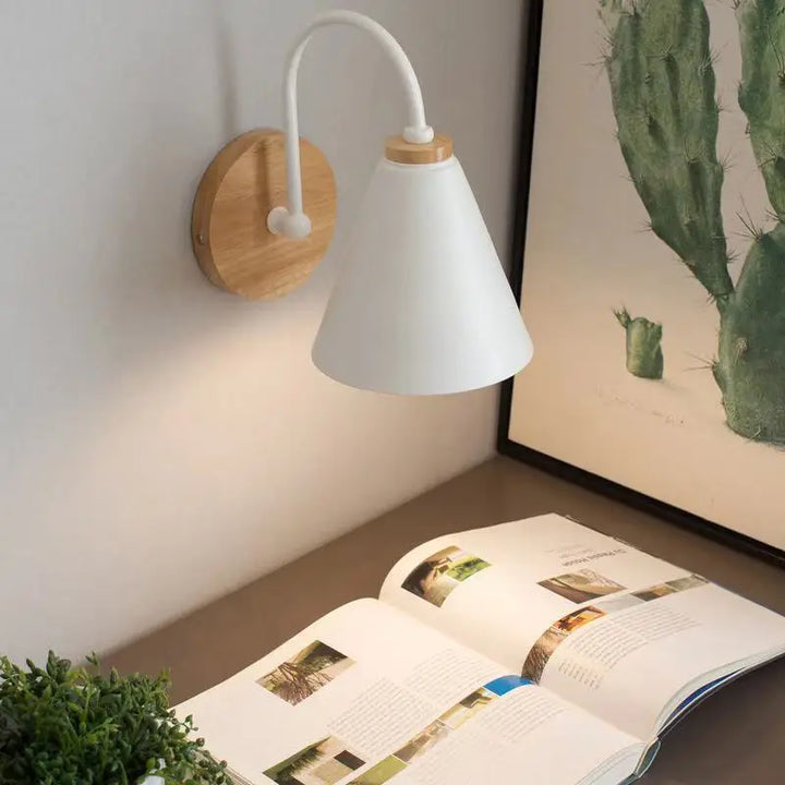 Nordic Beam | Scandinavian Wood &amp; Iron Wall Light